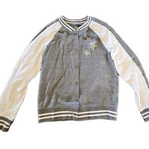 Gray and White Varsity Jacket